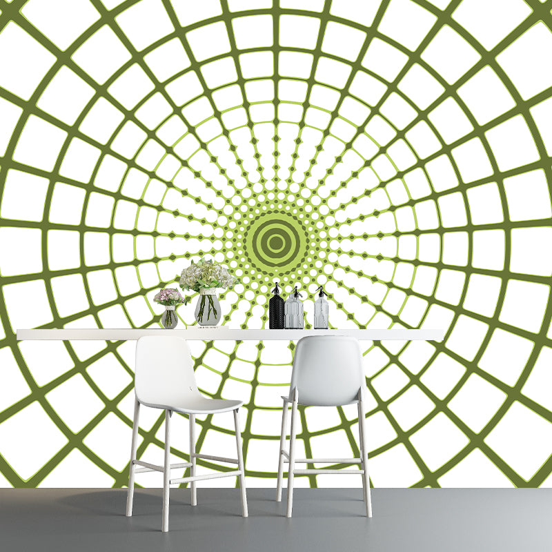 Geometric Circle Mural Decal Wall Art for Home Decor, Moisture Resistant