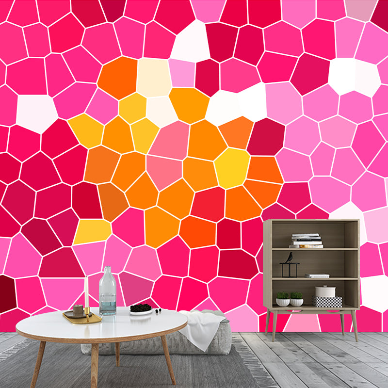 Mosaic Geometry Murals for Living Room Bedroom Dining Room, Waterproofing