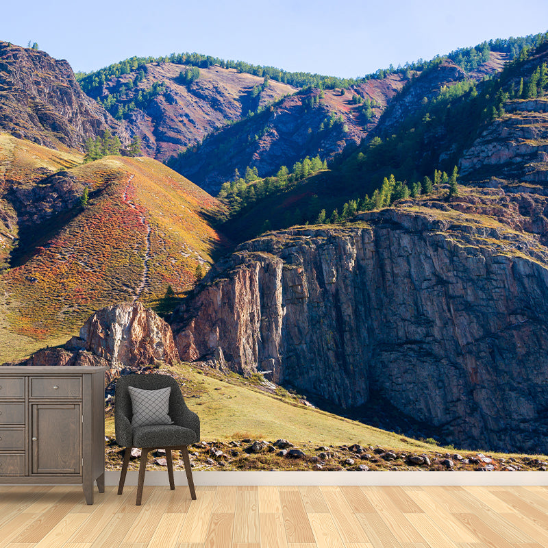 Mountain Landscape Contemporary Stain Resistant Wall Decor for Sleeping Room