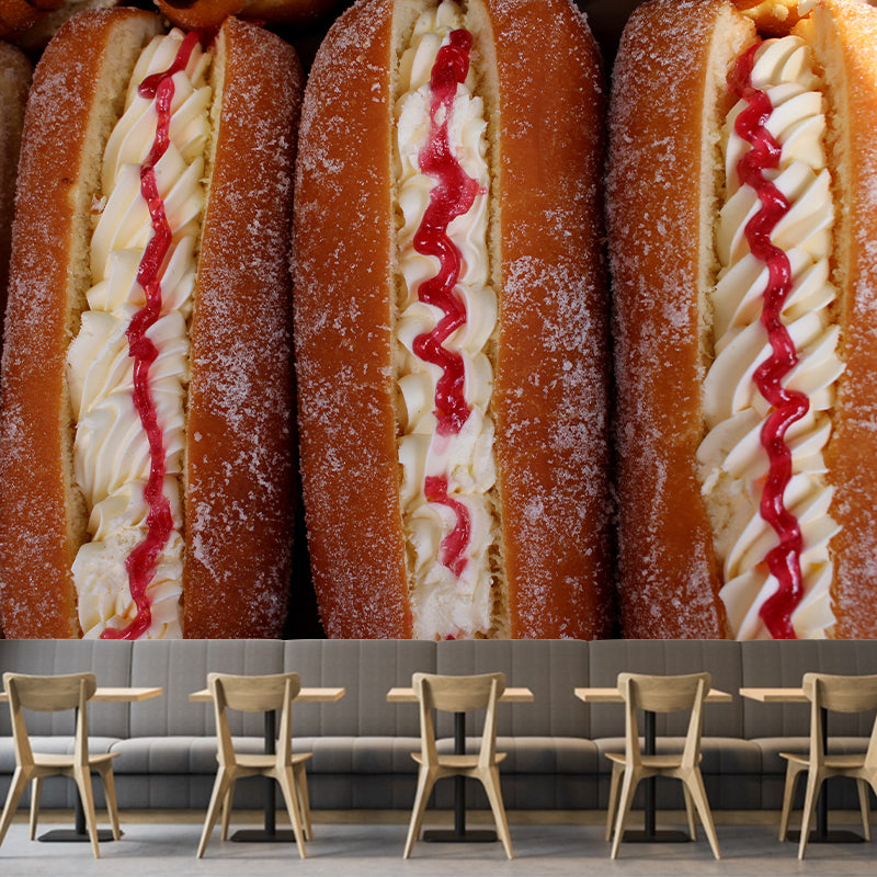 Delicious Food Wall Mural Decal Modern Decoration Dessert Shop Wall Decor