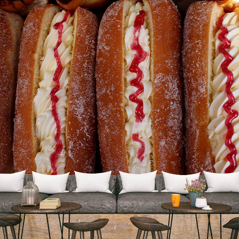 Delicious Food Wall Mural Decal Modern Decoration Dessert Shop Wall Decor