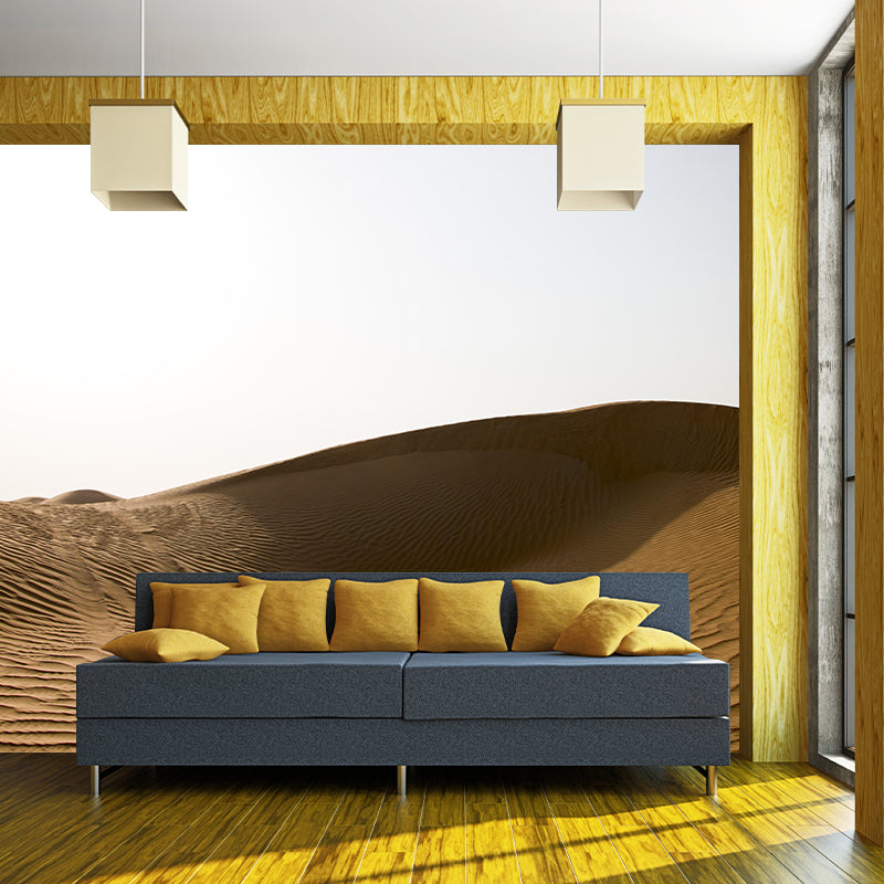 Desert Mural Wallpaper Horizontal Photography Style for Bedroom Decoration