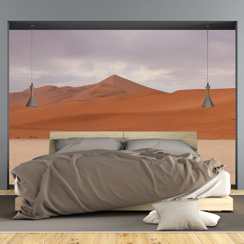 Desert Mural Wallpaper Horizontal Photography Style for Bedroom Decoration