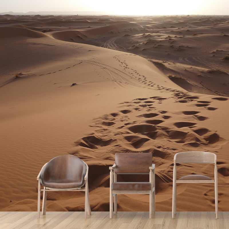 Desert Mural Wallpaper Horizontal Photography Style for Kitchen Bedroom Decor