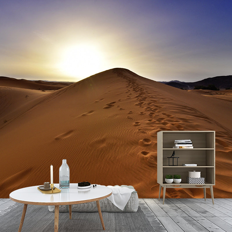 Customized Photography Desert Wall Mural Contemporary for Bathroom Living Room