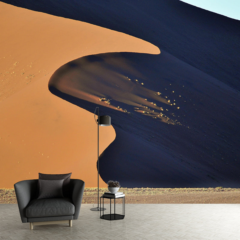 Desert Mural Wallpaper Horizontal Photography Style for Sleeping Room Decor