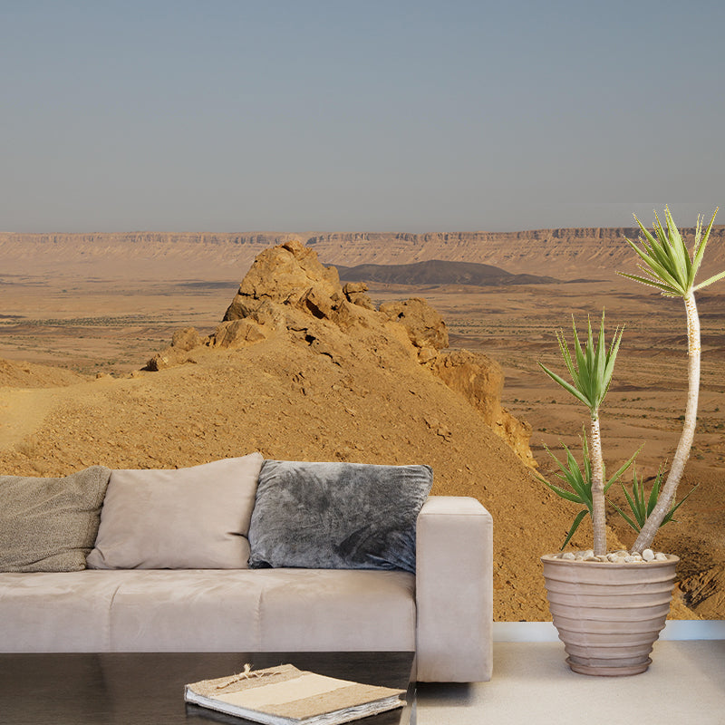 Huge Desert Mural Wallpaper Photography Style for Dining Room Decor