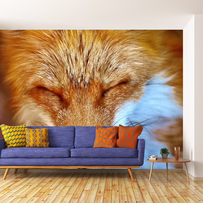 Photography Wild Animal Fox Mural Wallpaper Environment Friendly for Living Room