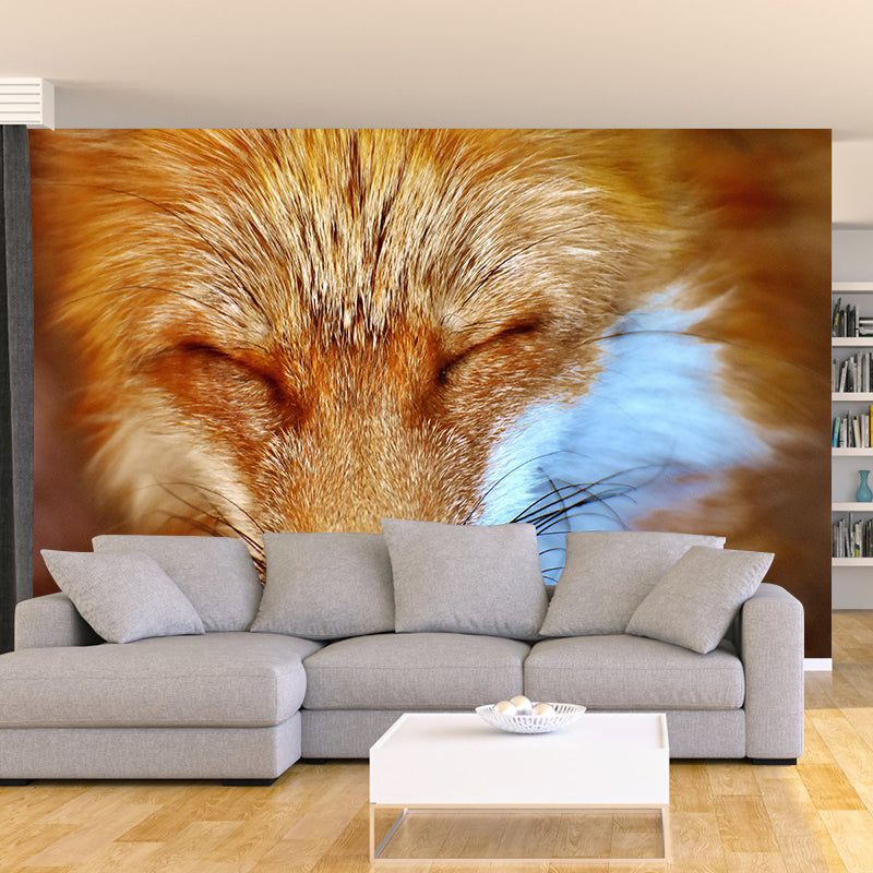 Photography Wild Animal Fox Mural Wallpaper Environment Friendly for Living Room