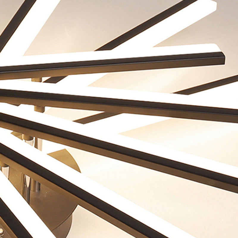 Moderne minimalistische LED lineaire inbouw gelakte ijzeren plafondarmatuur met acryl kap