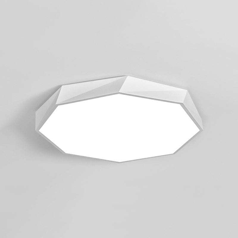 Accesorio de iluminación de techo de montaje empotrado nórdico de montaje empotrado de 1 luz de sombra redonda para dormitorio