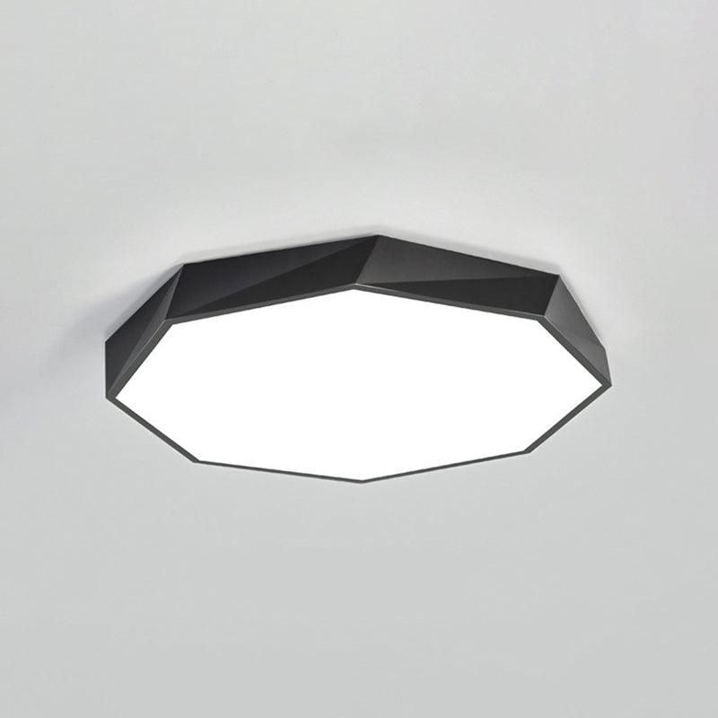 Accesorio de iluminación de techo de montaje empotrado nórdico de montaje empotrado de 1 luz de sombra redonda para dormitorio