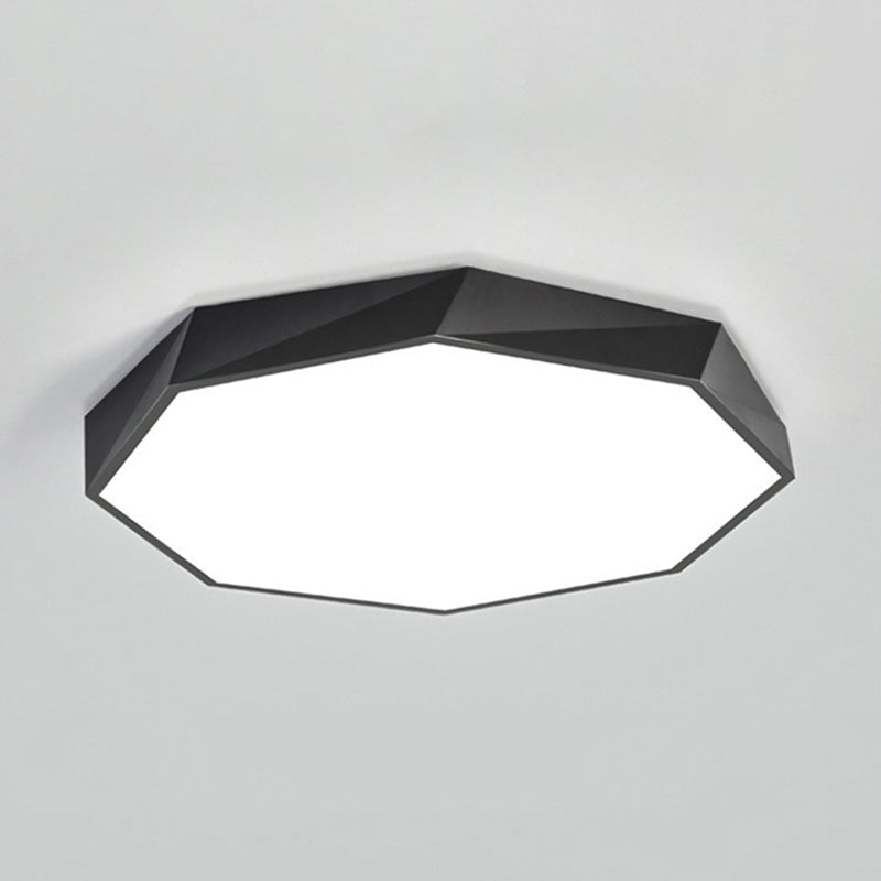 Accesorio de iluminación de techo de montaje empotrado nórdico de montaje empotrado de 1 luz de sombra redonda para dormitorio