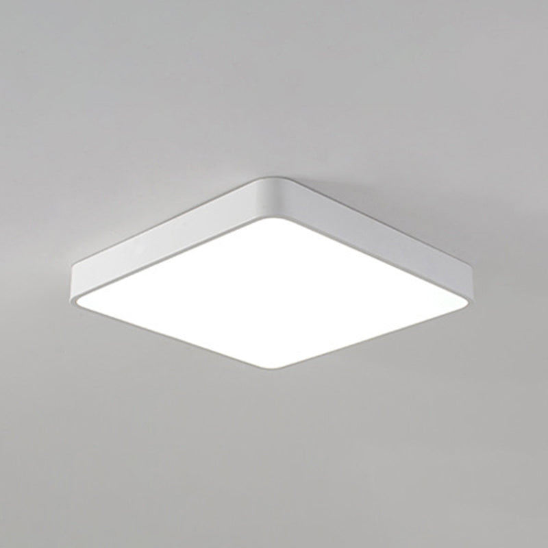 Square Shade 1-Light Flush Mount Nordic Macaron Flush Mount Ceiling Lighting Fixture
