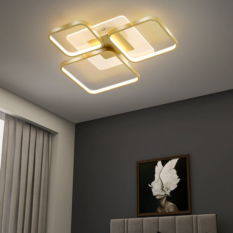Square Flush Mount Light Flush Mount Led Lights Modern Flush Mount Light Fixtures for Living Room