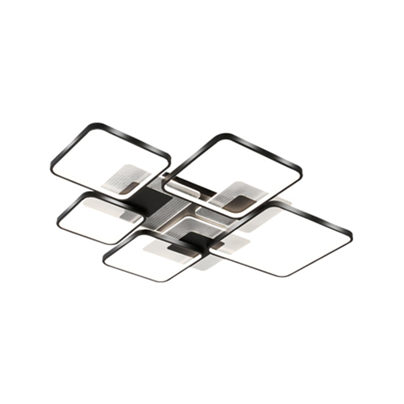 Square Flush Mount Light Flush Mount Led Lights Modern Flush Mount Light Fixtures for Living Room