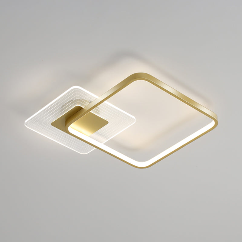 Square Flush Mount Light Flush Mount Led Lights Modern Flush Mount Light Fixtures for Living Room
