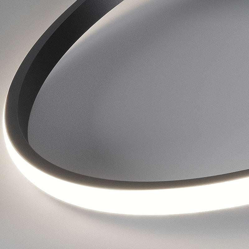 3-Lights Square Shade Flush Mount Modern Style Flush Mount Ceiling Lighting Fixture