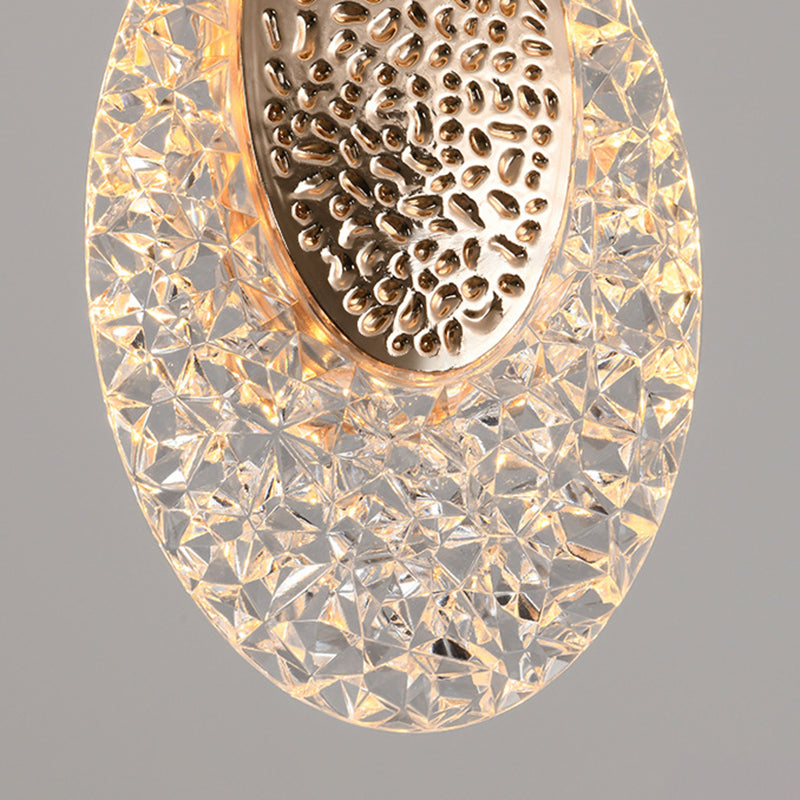 Moderno lampadario a pendente geometrica dell'isola illuminazione metallo 5 isola luminosa in oro