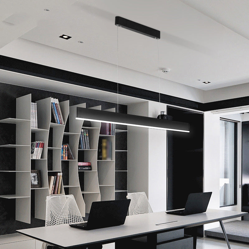 Rettangolo isola lampada moderna cucina illuminazione isola metallo 1 luci dell'isola luminosa