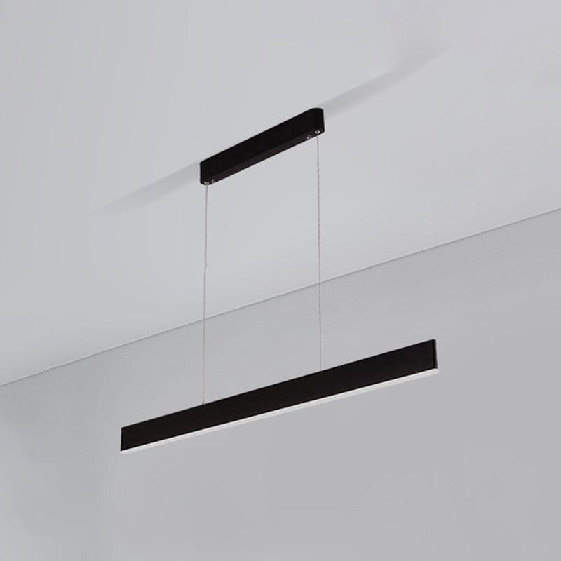 Rettangolo isola lampada moderna cucina illuminazione isola metallo 1 luci dell'isola luminosa