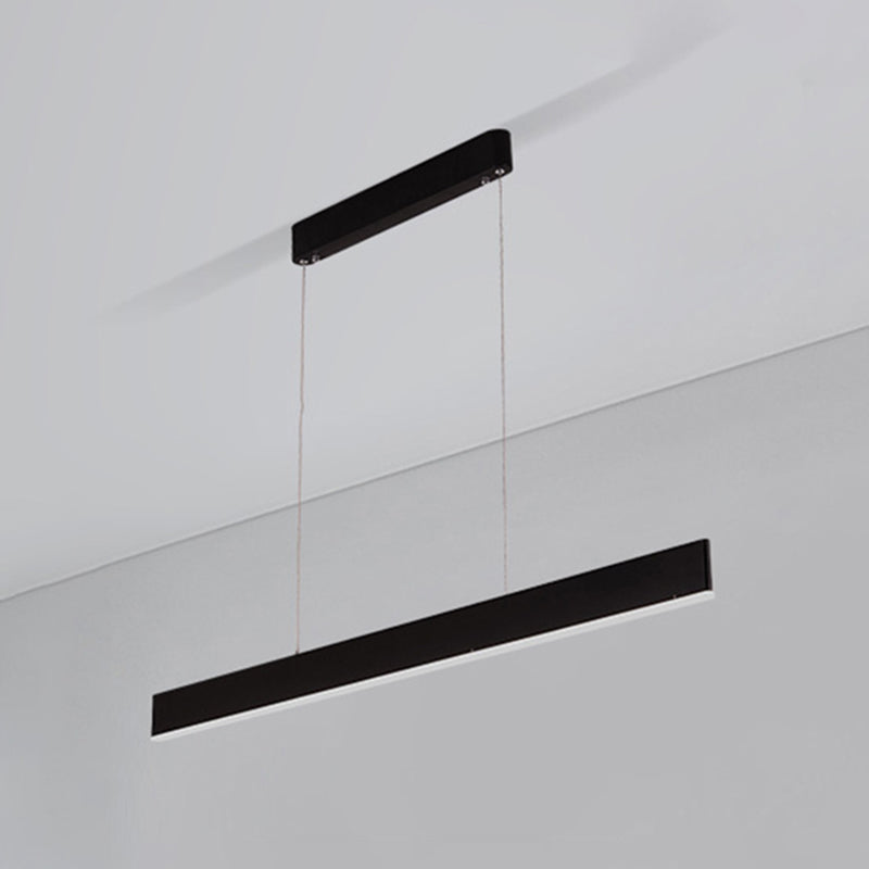 Rettangolo isola lampada moderna cucina illuminazione isola metallo 1 luci dell'isola luminosa