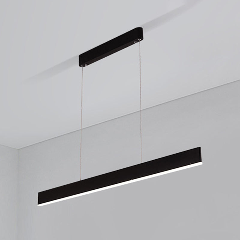 Rettangolo isola lampada moderna cucina illuminazione isola metallo 1 luci dell'isola luminosa