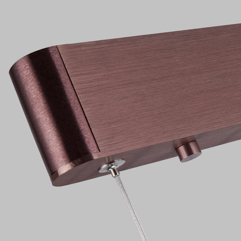 Rettangolo isola lampada moderna cucina illuminazione isola metallo 1 luci dell'isola luminosa