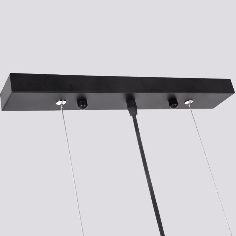 Modern Kitchen Island Lighting Cylinder Island Light Metal Island Lamps in Black and Gold