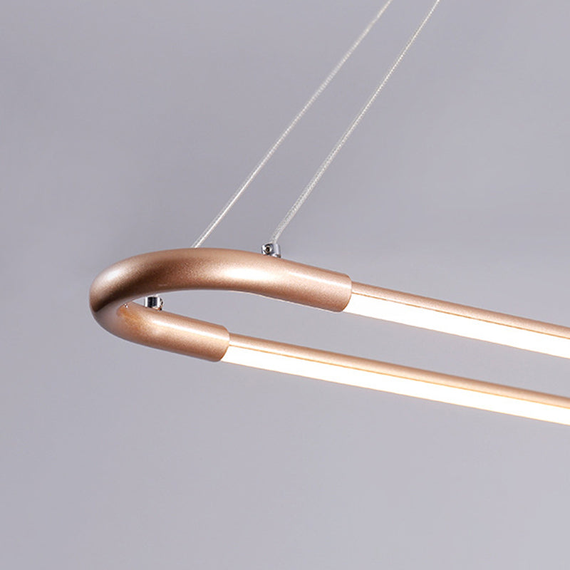 Geometric Island Light Modern Kitchen Island Lighting Metal 2 Light Island Ceiling Light