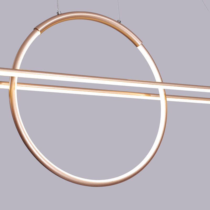 Geometric Island Light Modern Kitchen Island Lighting Metal 2 Light Island Ceiling Light