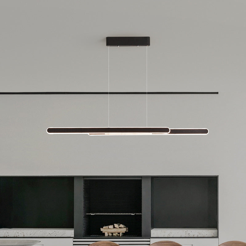 Geometric Island Lights Modern Pendant Light Metal 2 Light Island Lighting Fixtures