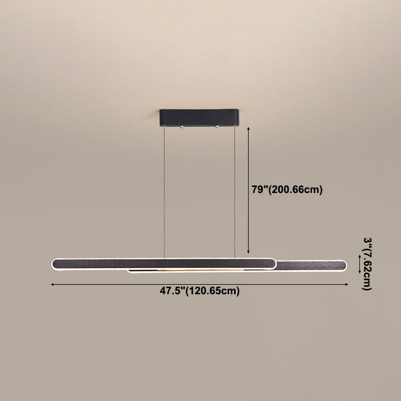 Geometric Island Lights Modern Pendant Light Metal 2 Light Island Lighting Fixtures