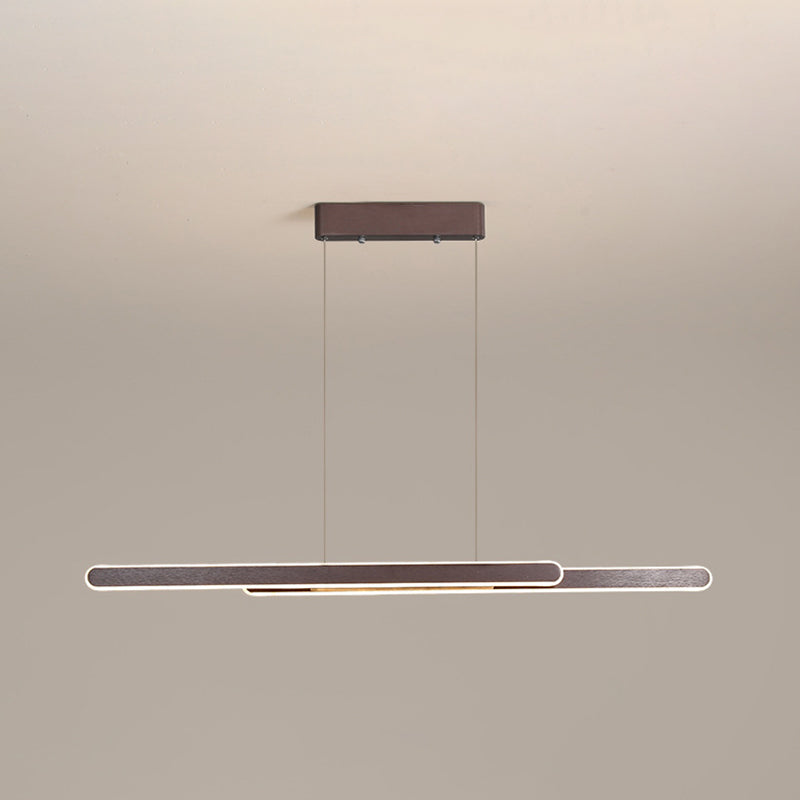 Geometric Island Lights Modern Pendant Light Metal 2 Light Island Lighting Fixtures