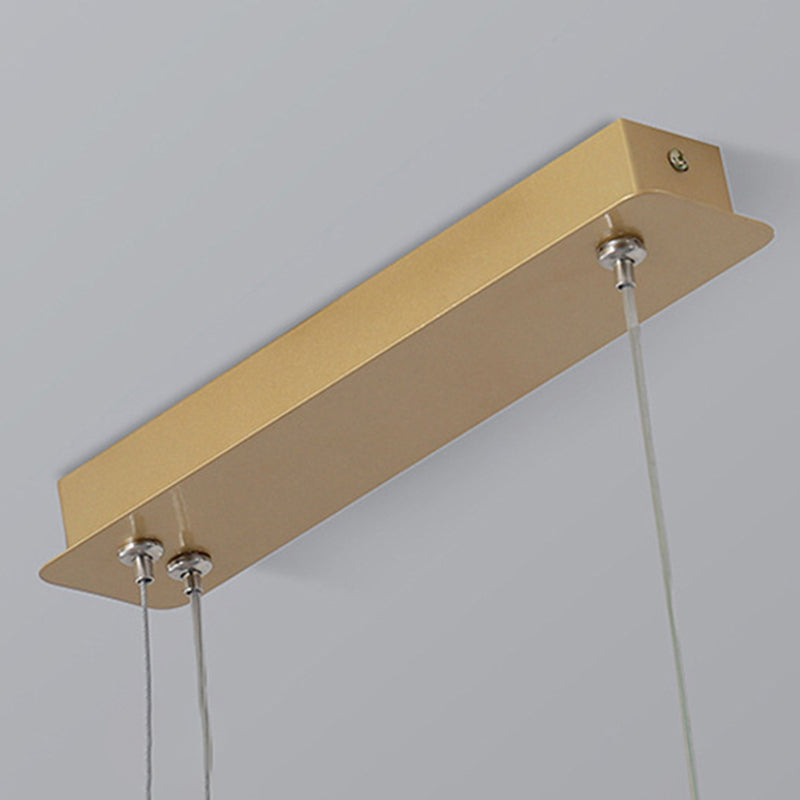 Geometric Island Light Fixture Modern Pendant Light Metal 2 Light Chandelier Lights