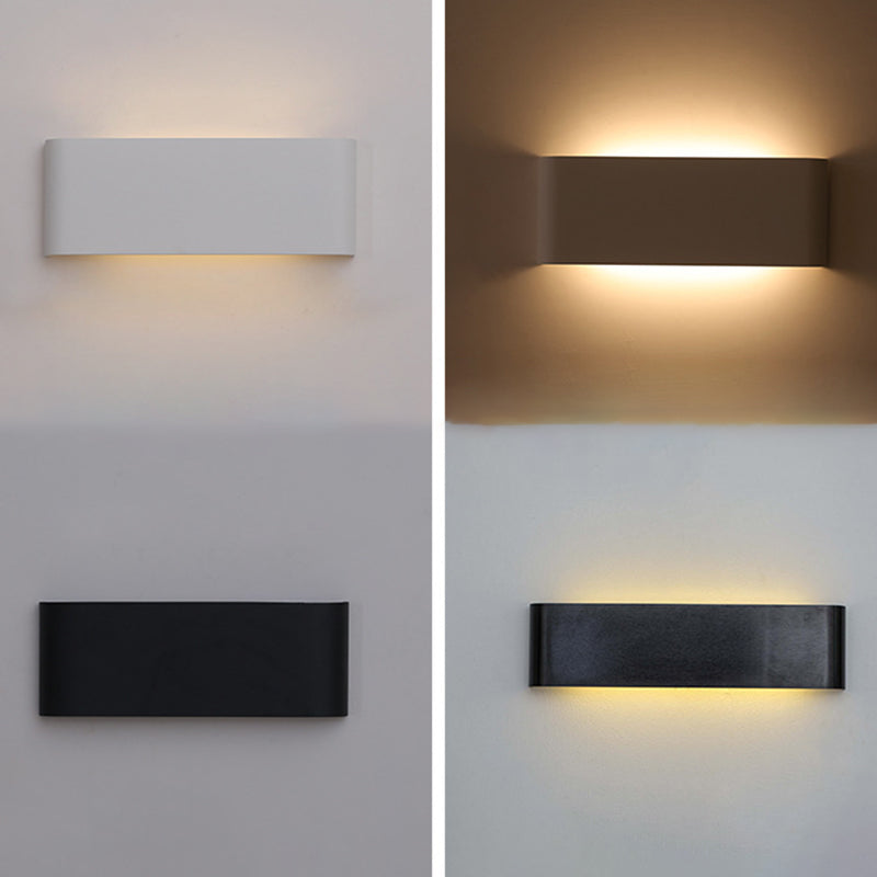 Modern Luxury Simple StyleLine Shade Wall Sconce Metal 1 Light Sconces for Bedroom