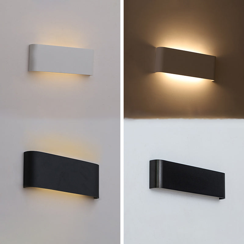 Modern Luxury Simple StyleLine Shade Wall Sconce Metal 1 Light Sconces for Bedroom