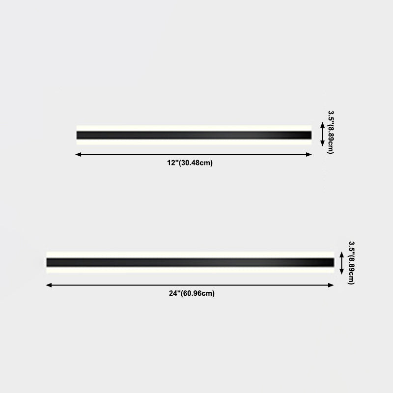 Acconde da parete da parete a 1 linea a 1 luce Moderna illuminazione da parete acrilica per esterno