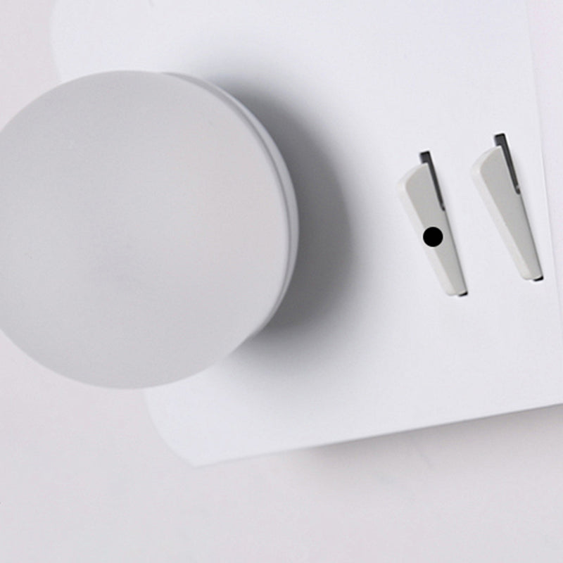 Lampada a parete in metallo moderno a parete in metallo bianco a 2 luci luci rettangolari di scarico rettangolare