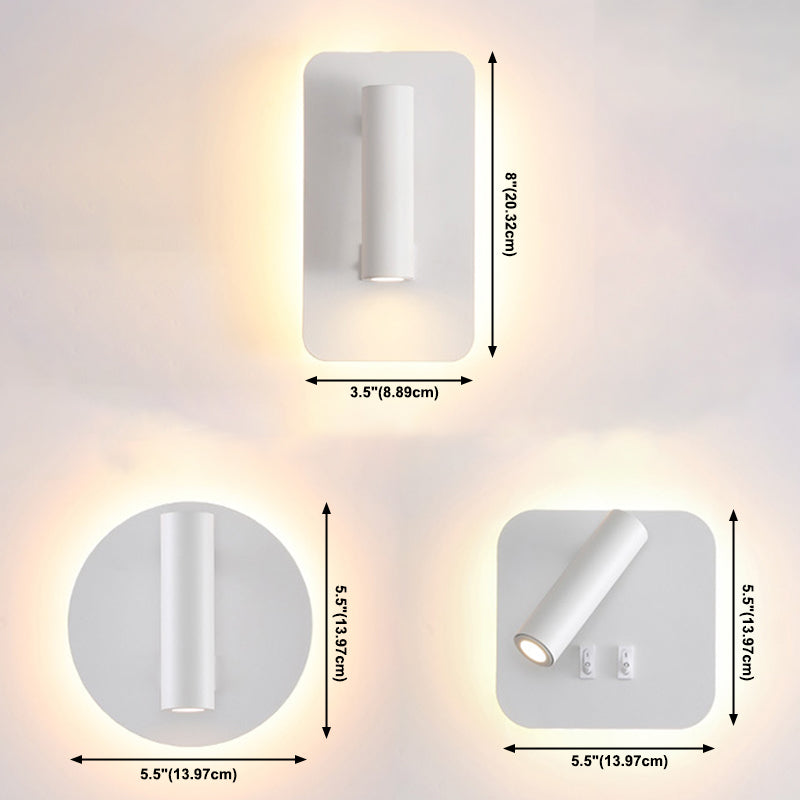 Lampada a 2 luci in metallo a parete moderna moderna geometrica