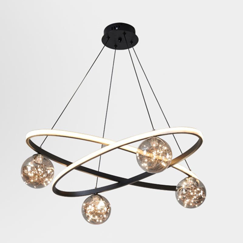 Light Luxury Nordic Style LED Hanging Pendant Light for Living Room Bedroom Dining Room