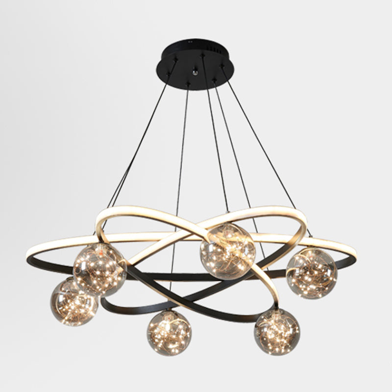 Light Luxury Nordic Style LED Hanging Pendant Light for Living Room Bedroom Dining Room