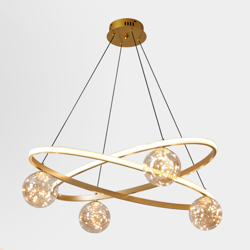 Light Luxury Nordic Style LED Hanging Pendant Light for Living Room Bedroom Dining Room