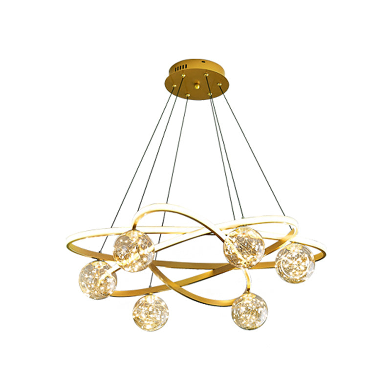 Light Luxury Nordic Style LED Hanging Pendant Light for Living Room Bedroom Dining Room