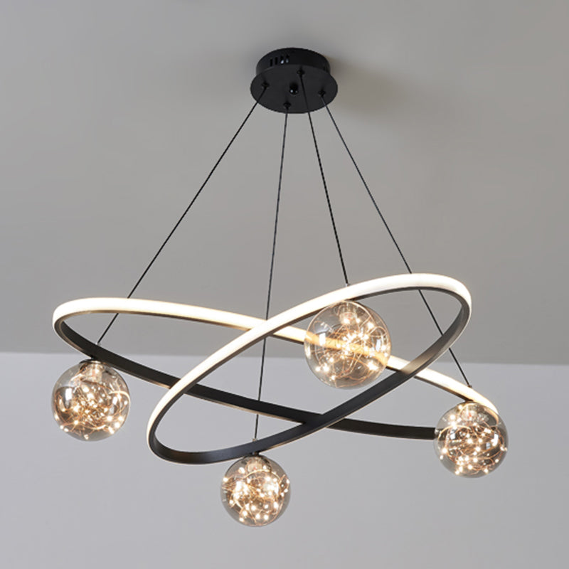 Light Luxury Nordic Style LED Hanging Pendant Light for Living Room Bedroom Dining Room