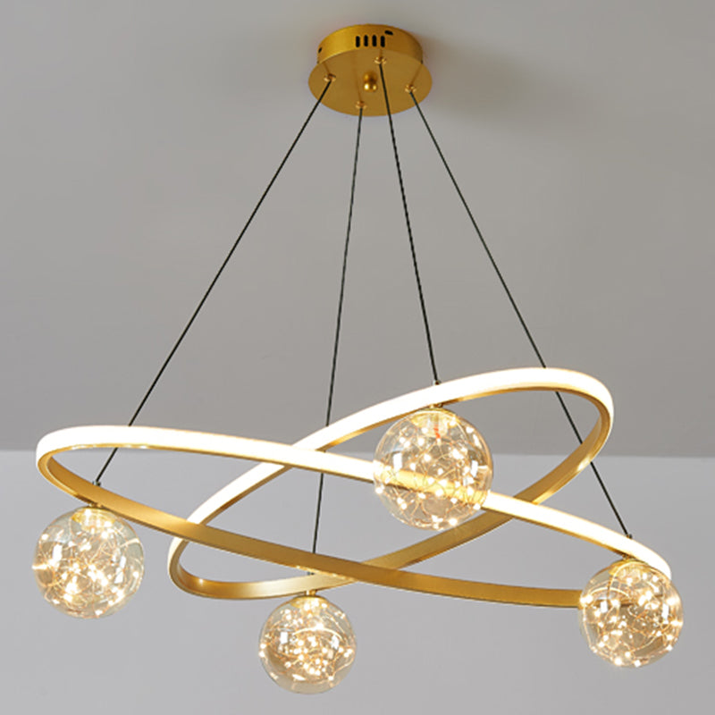 Light Luxury Nordic Style LED Hanging Pendant Light for Living Room Bedroom Dining Room