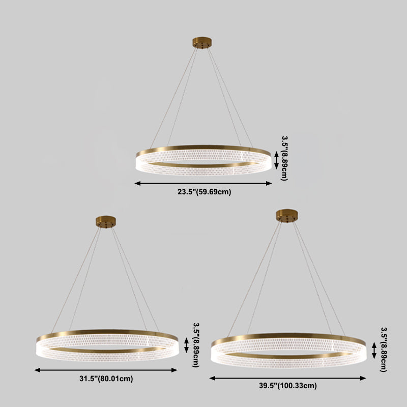 Minimalismus europäischer leichter Luxusstil LED Hanging Hängende Licht für Wohnzimmer Esszimmer Schlafzimmer