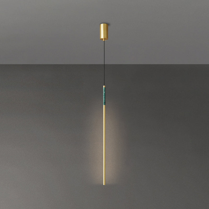 Pendre de style simple moderne Cuivre 1 éclairage léger pour le chevet ou salon