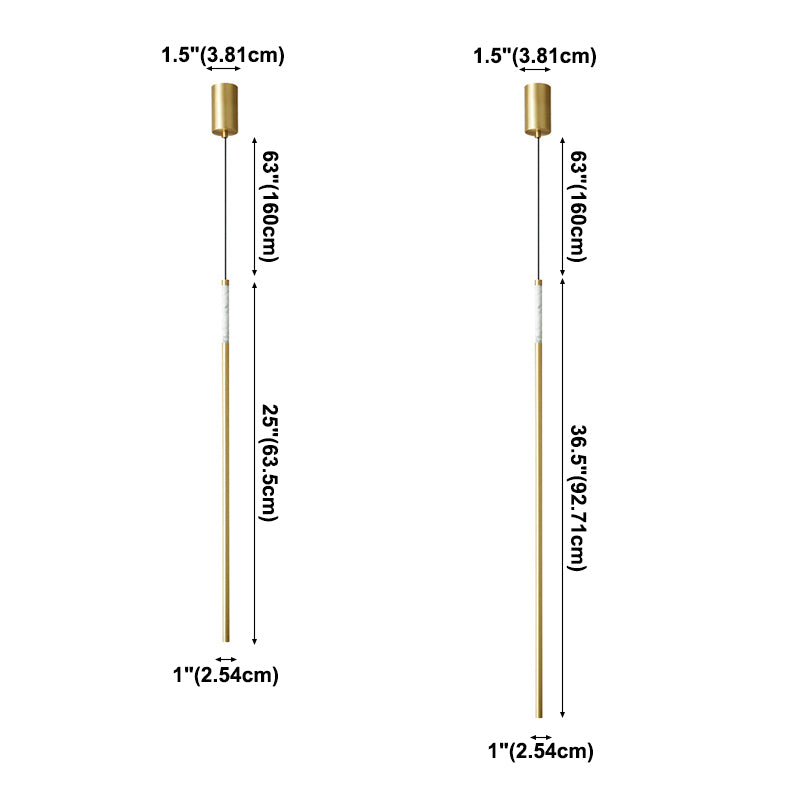 Pendre de style simple moderne Cuivre 1 éclairage léger pour le chevet ou salon