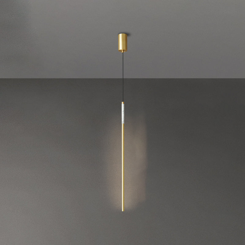 Pendre de style simple moderne Cuivre 1 éclairage léger pour le chevet ou salon